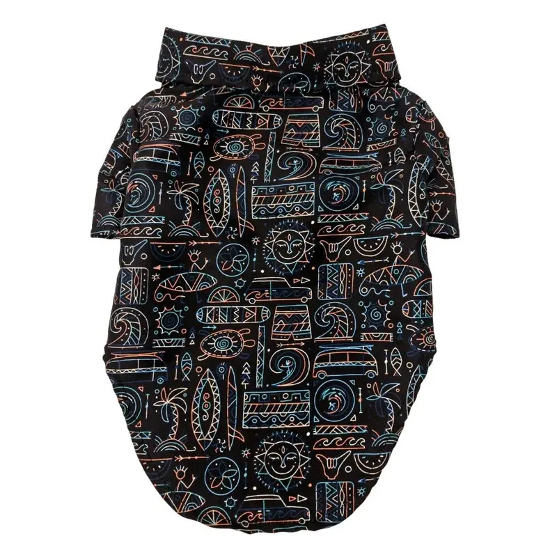 Hawaiian Camp Shirt by Doggie Design - Hang Ten XX-Small