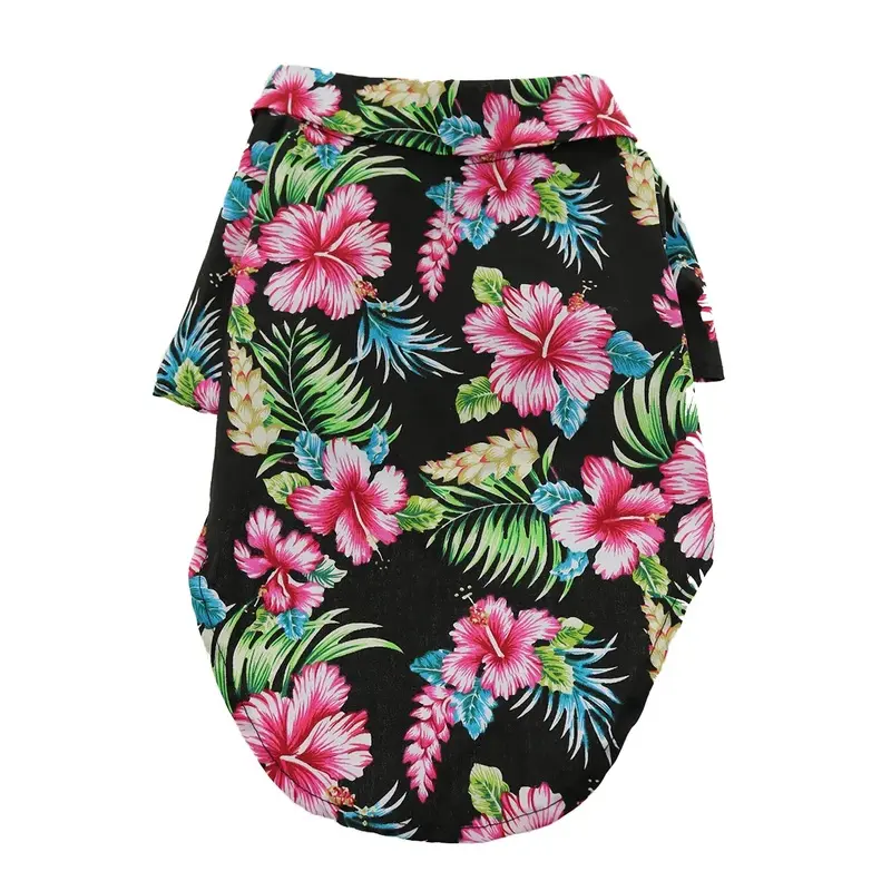 Hawaiian Camp Shirt by Doggie Design - Paradise Nights XX-Small