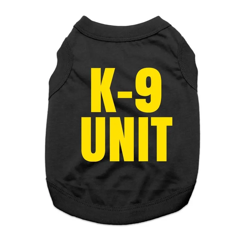 K-9 Unit Dog Shirt - Black X-Small