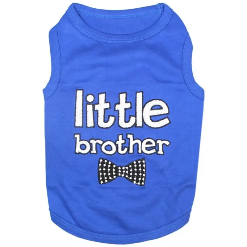 Parisian Pet Little Brother Dog Tank - Blue XX-Small