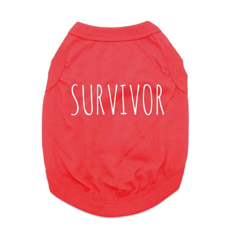 Survivor Dog Shirt - Red X-Small