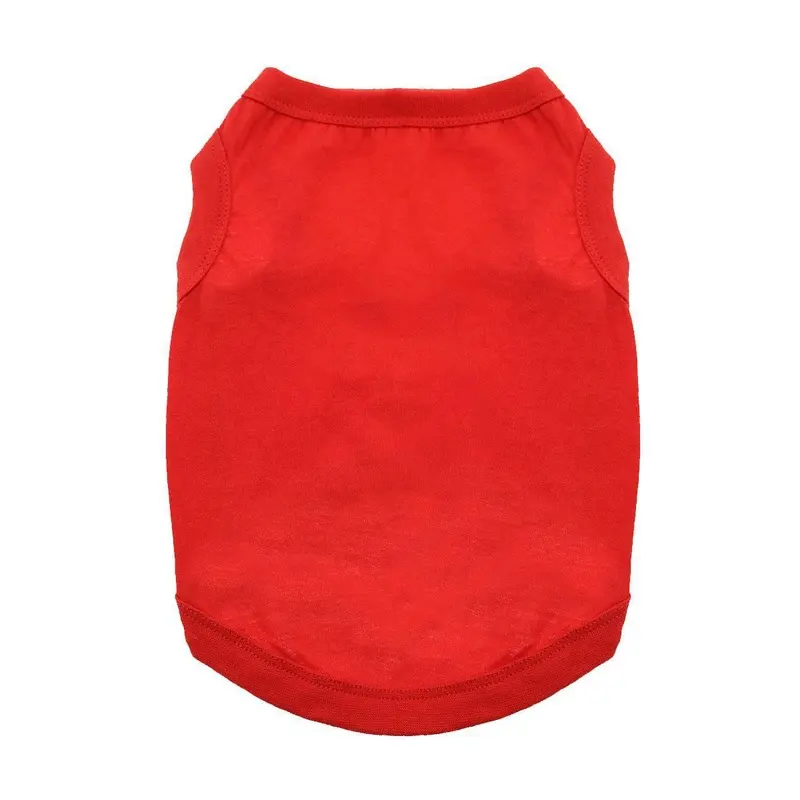 Cotton Dog Tank by Doggie Design - Flame Scarlet Red X-Small