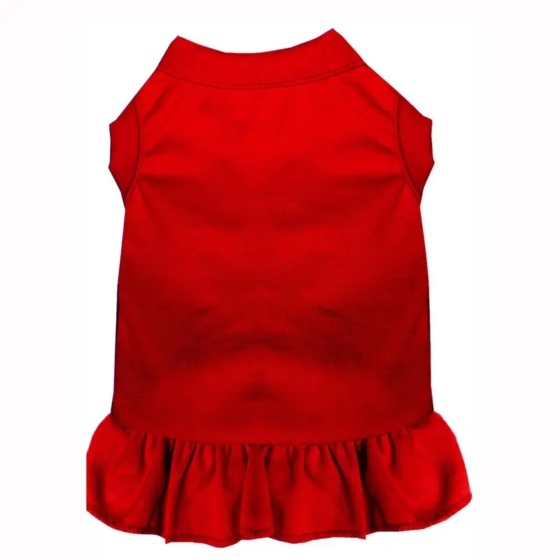 Plain Dog and Cat Dress - Red X-Small - Out of Stock!