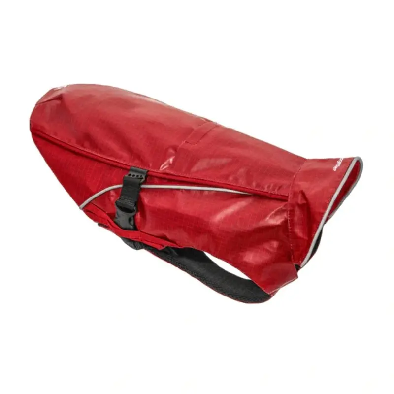 Kurgo Portsmouth Foul Weather Dog Jacket - Chili Red & Black Weave Small - Free Shipping!