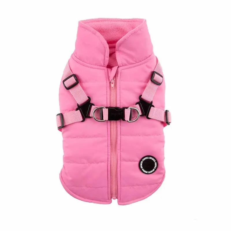 Mountaineer Harness Dog Coat by Puppia - Pink Small - Out of Stock!