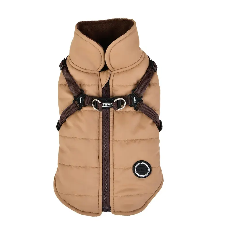 Mountaineer II Fleece Dog Vest by Puppia - Beige Small - Out of Stock!