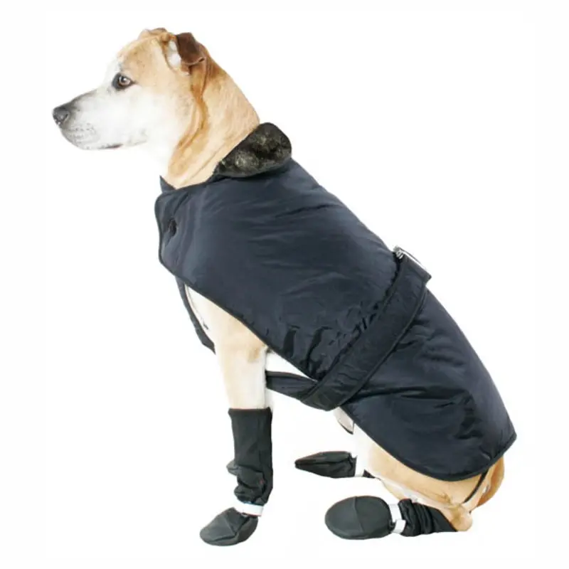 Muttluks Belted Dog Coat - Black Size 38 - Free Shipping!