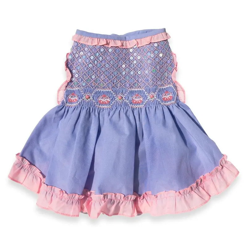 Oscar Newman Hey Cupcake, It's My Birthday Dog Dress - Lavender XX-Small - Free Shipping!