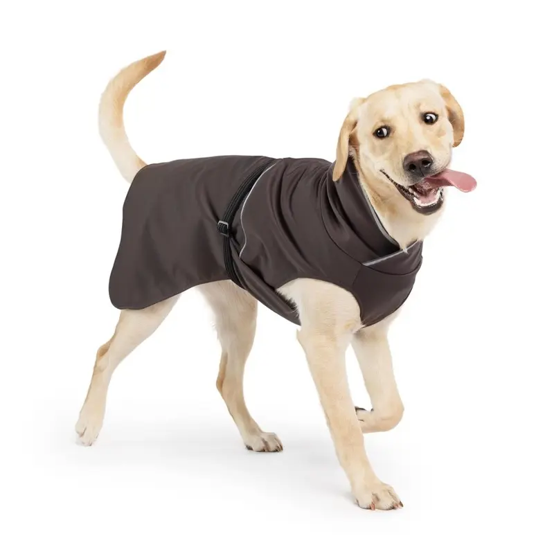 Gold Paw Rain Paw II Dog Raincoat - Black Bean/Storm Gray Size 8 - Coming Soon!