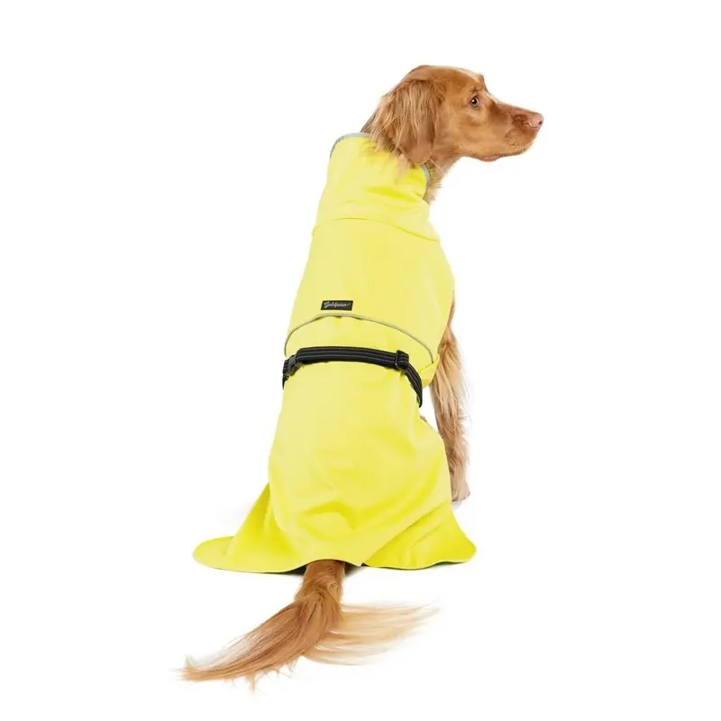 Gold Paw Rain Paw II Dog Raincoat - Neon Yellow/Grass Green Size 8 - Free Shipping!
