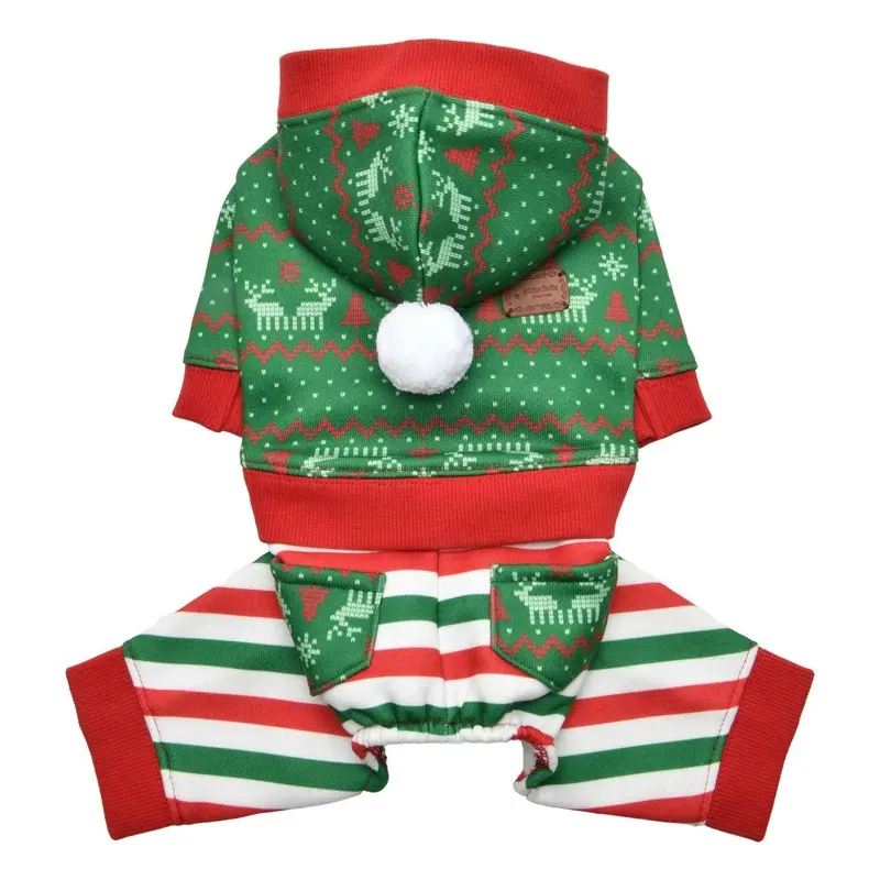 Noelle Hooded Dog Jumpsuit by Pinkaholic - Green Small - Out of Stock!