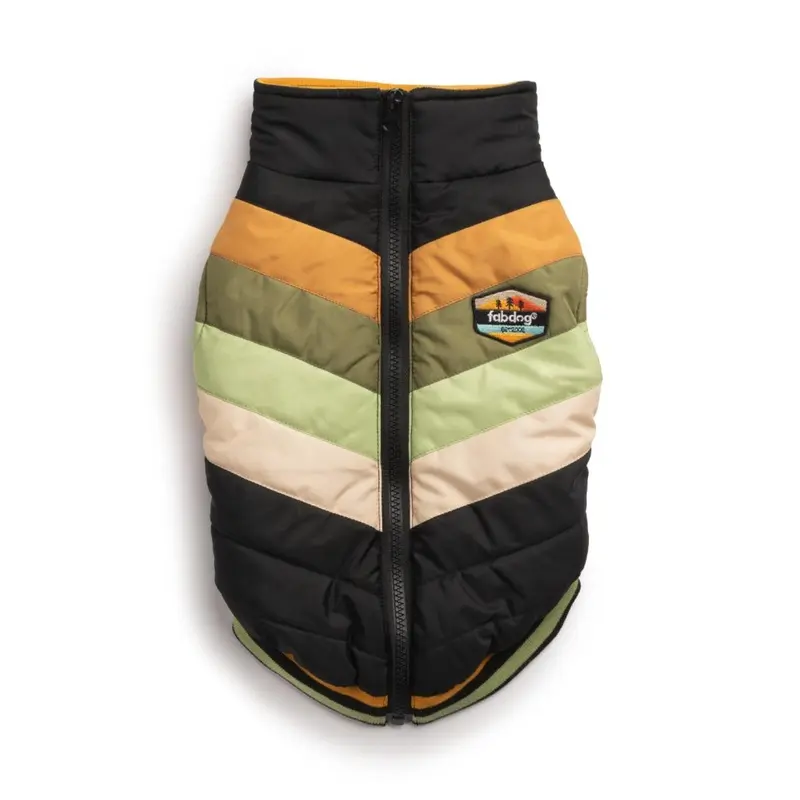 fabdog Chevron Dog Coat - Black Size 8 - Coming Soon!