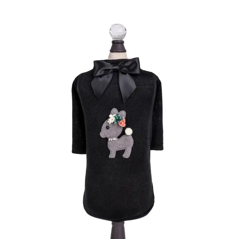 Hello Doggie Baby Deer Dog T-Shirt - Black X-Small - Free Shipping!