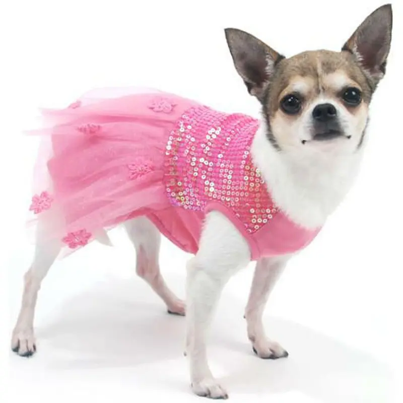 Oscar Newman Hotter Than You Pink Dog Dress XX-Small - Out of Stock!