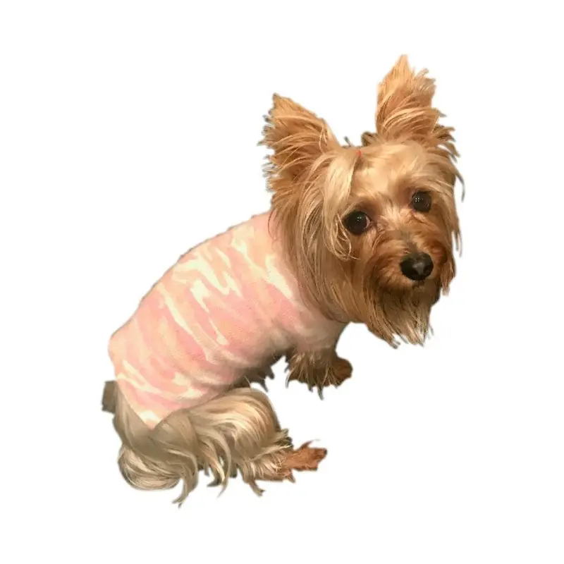 The Dog Squad Camouflage Mockneck Dog Sweater - Blush XX-Small - Free Shipping!