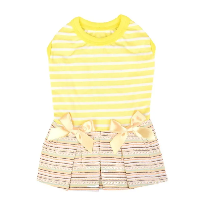 Ensley Dog Dress by Pinkaholic - Yellow Small