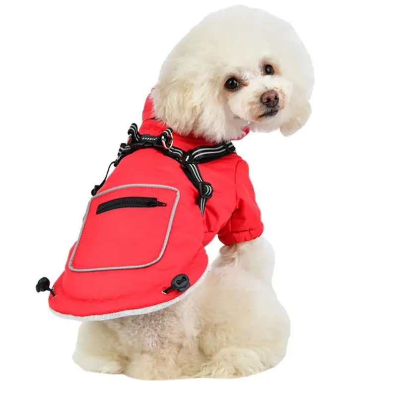 Mallory Fleece Dog Vest By Puppia - Red X-Large - Free Shipping!
