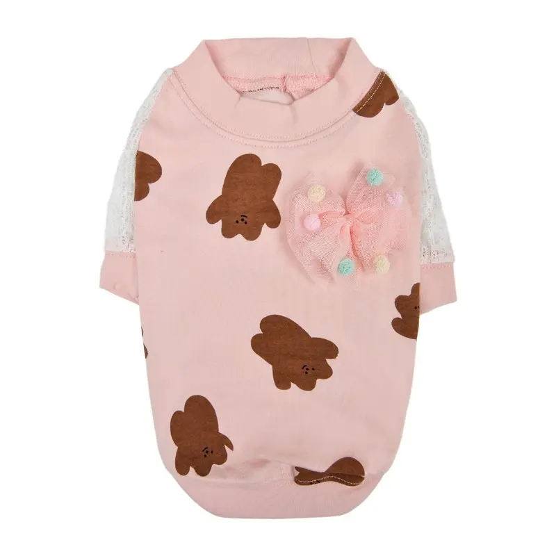 Pinkaholic Millie Rounded Dog Shirt - Indian Pink Small