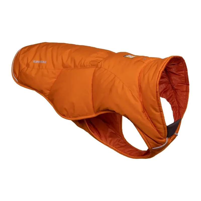 Quinzee Insulated Dog Jacket by RuffWear - Campfire Orange X-Large