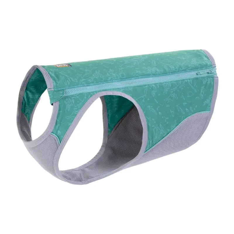 RuffWear Swamp Cooler Zip Dog Vest - Aurora Teal XX-Small - Free Shipping!