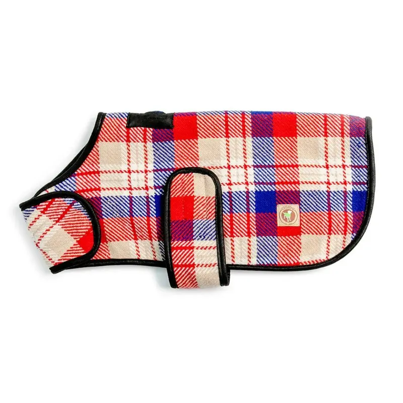 Chilly Dog Red Field Blanket Dog Coat X-Small