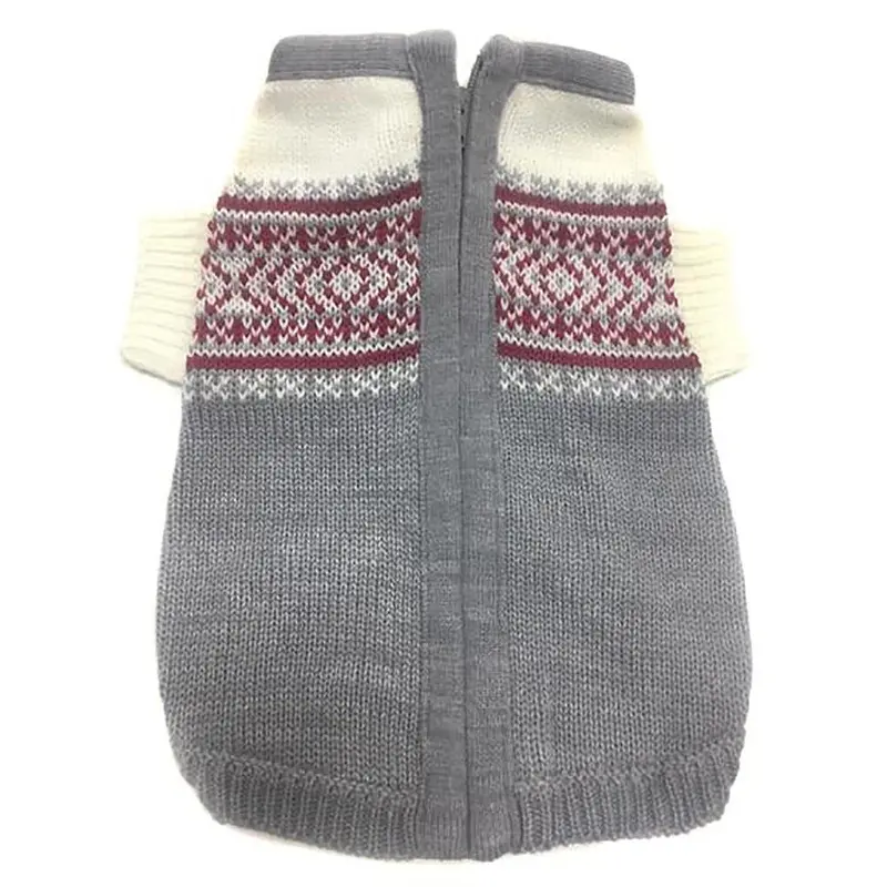 Oscar Newman Prep School Jacquard Dog Sweater XX-Small