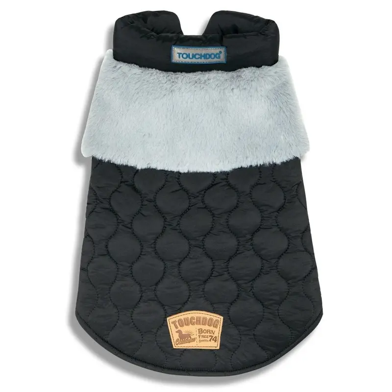 Pet Life Touchdog Furrost-Bite Dog Jacket - Black X-Small