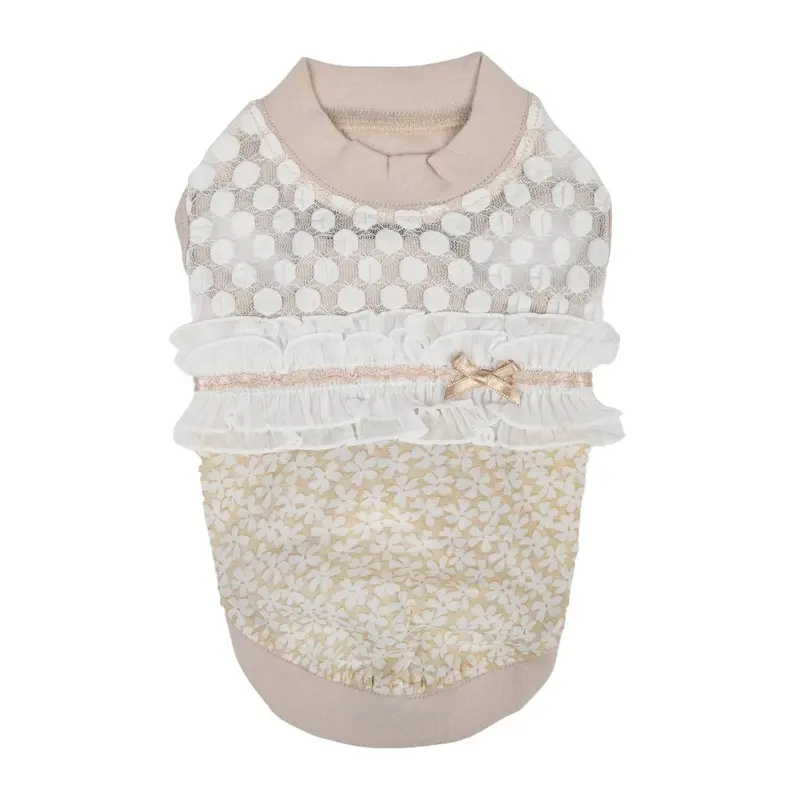 Pinkaholic Myra Sleeveless Dog Shirt - Beige Small