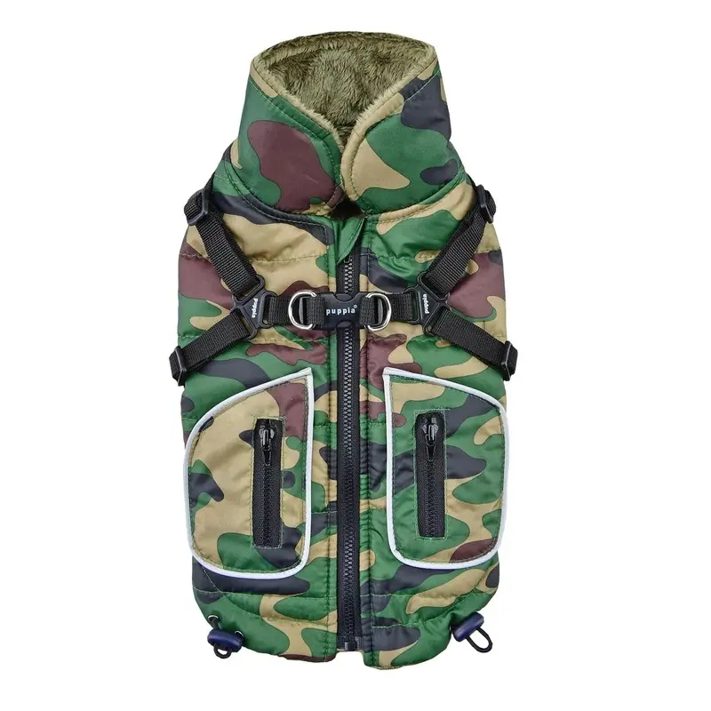 Pioneer Fleece Dog Vest By Puppia Life - Camo Small