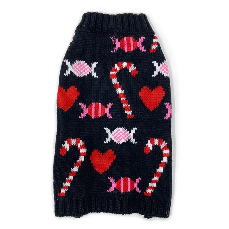 Dogo Candy Dog Sweater - Black X-Small