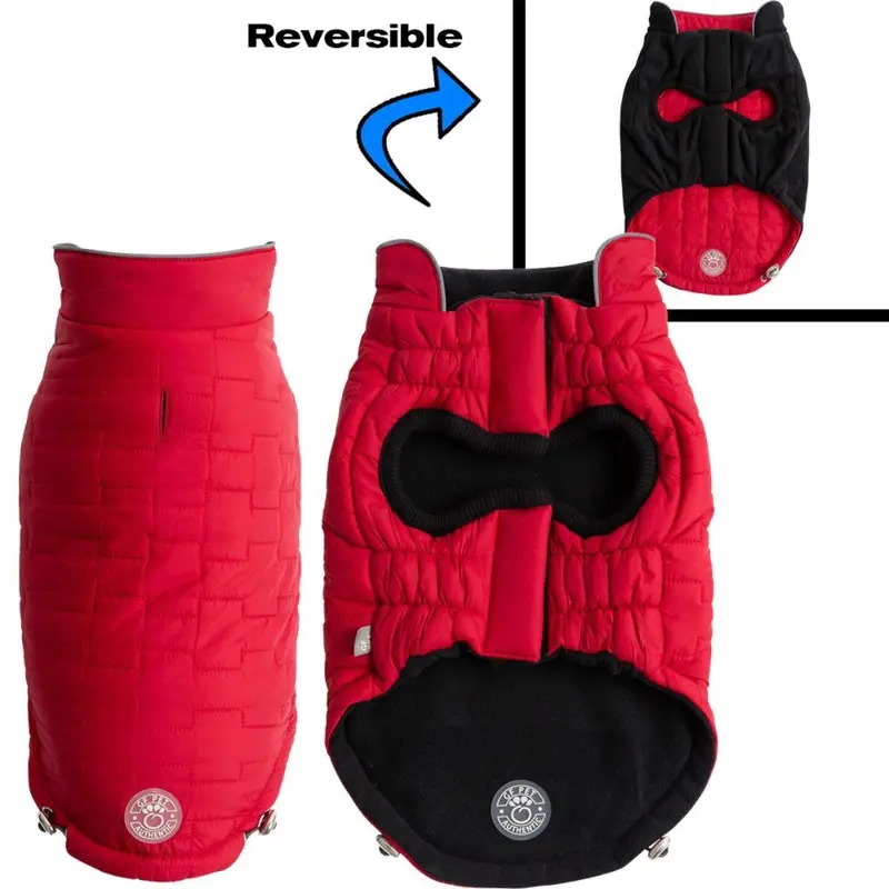 GF Pet Reversible Chalet Dog Jacket - Red XX-Small - Out of Stock!