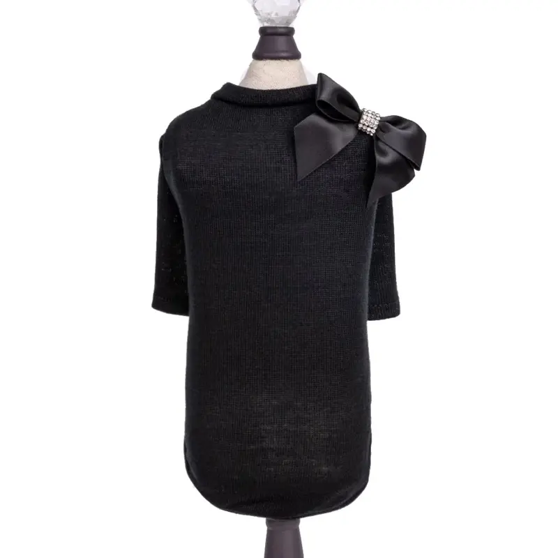 Hello Doggie Cocktail Hour Dog Tee - Black Small