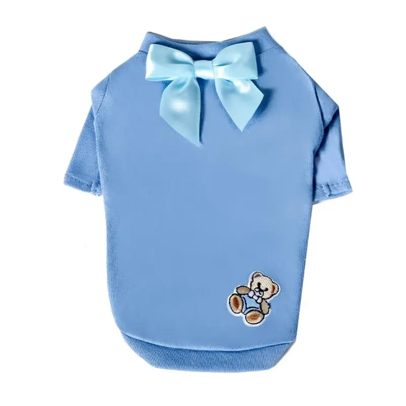 Hello Doggie Baby Bear Dog T-Shirt - Blue XX-Small