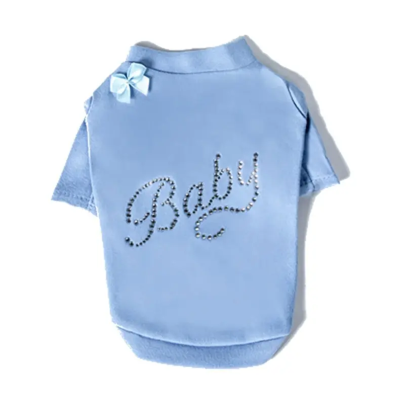 Hello Doggie Baby Dog T-Shirt - Blue XX-Small