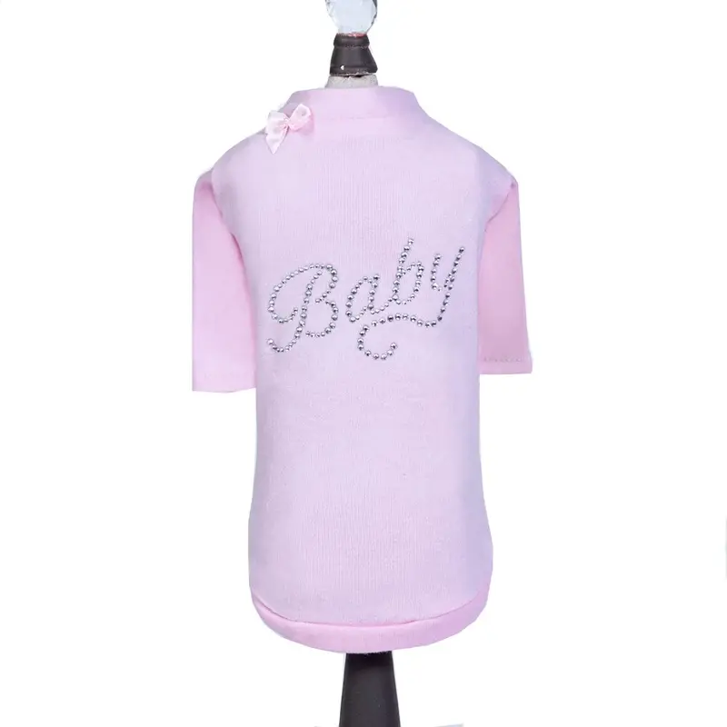 Hello Doggie Baby Dog T-Shirt - Pink XX-Small