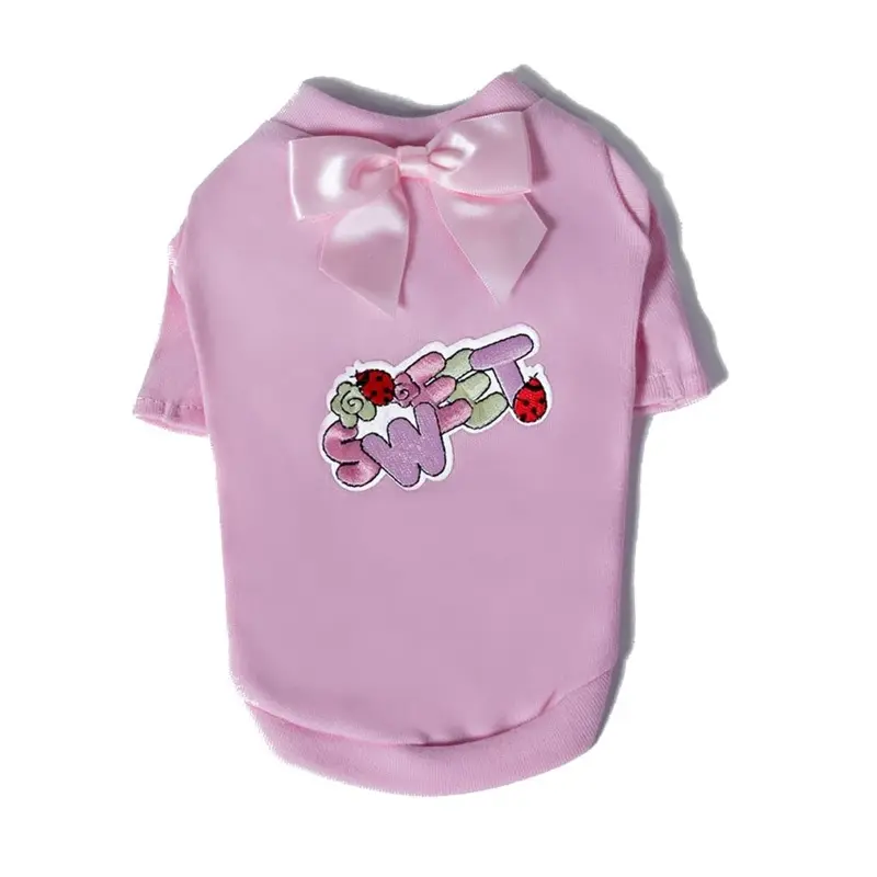 Hello Doggie Sweet Dog T-Shirt - Pink XX-Small