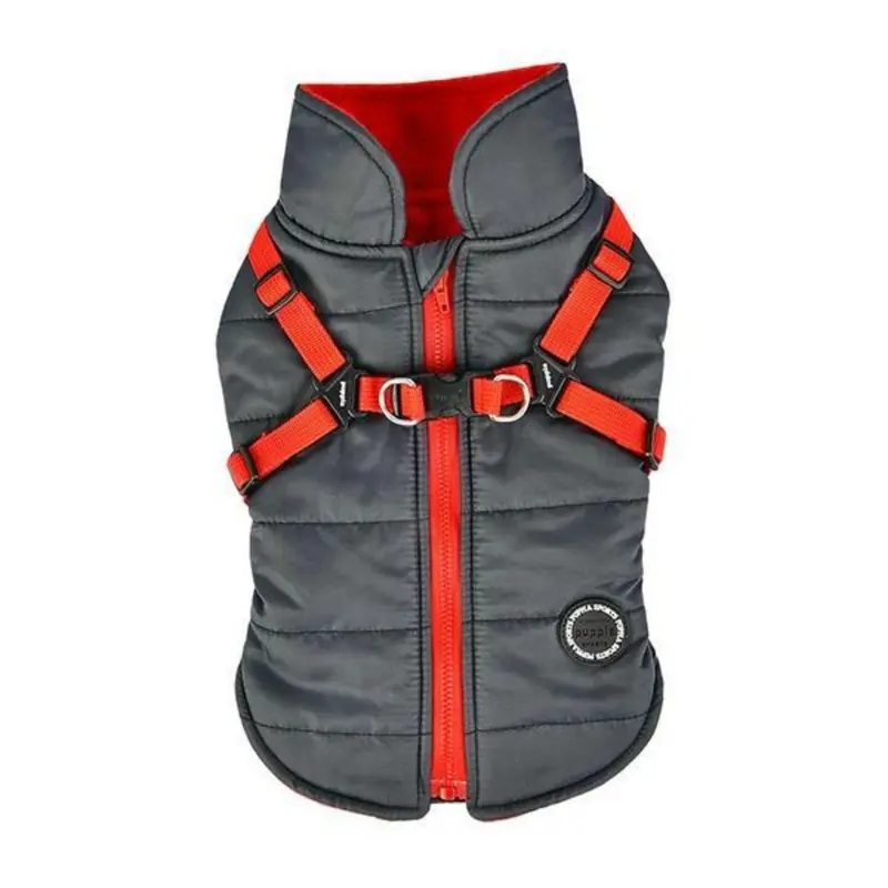 Mountaineer II Winter Fleece Dog Vest by Puppia - Grey Small