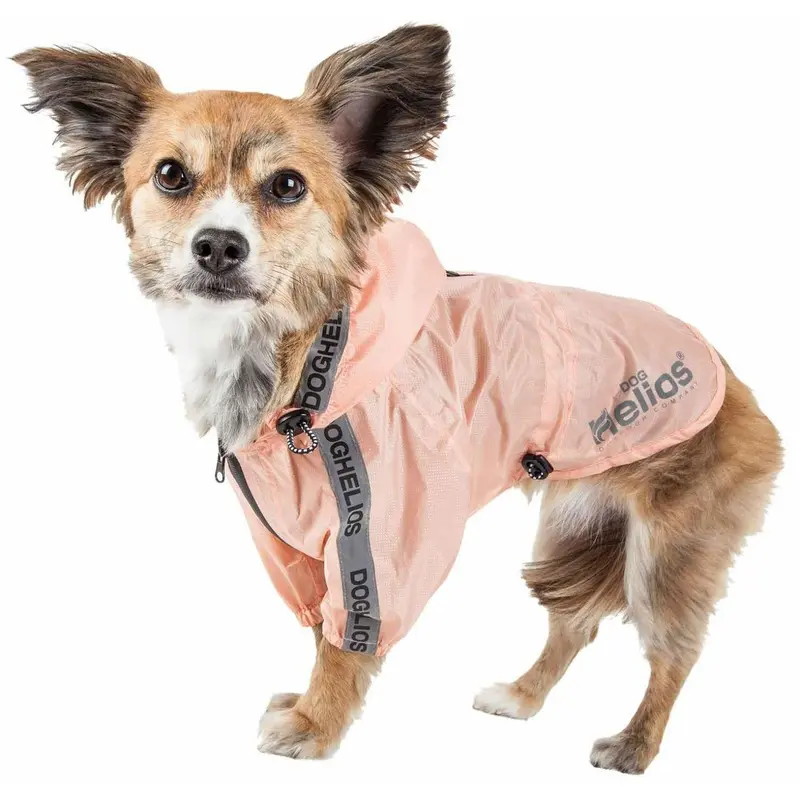 Pet Life Helios Torrential Shield Windbreaker Dog Raincoat - Peach X-Small