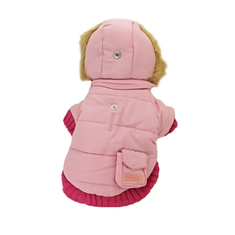 Pocket Dog Parka by Dogo - Pink X-Large
