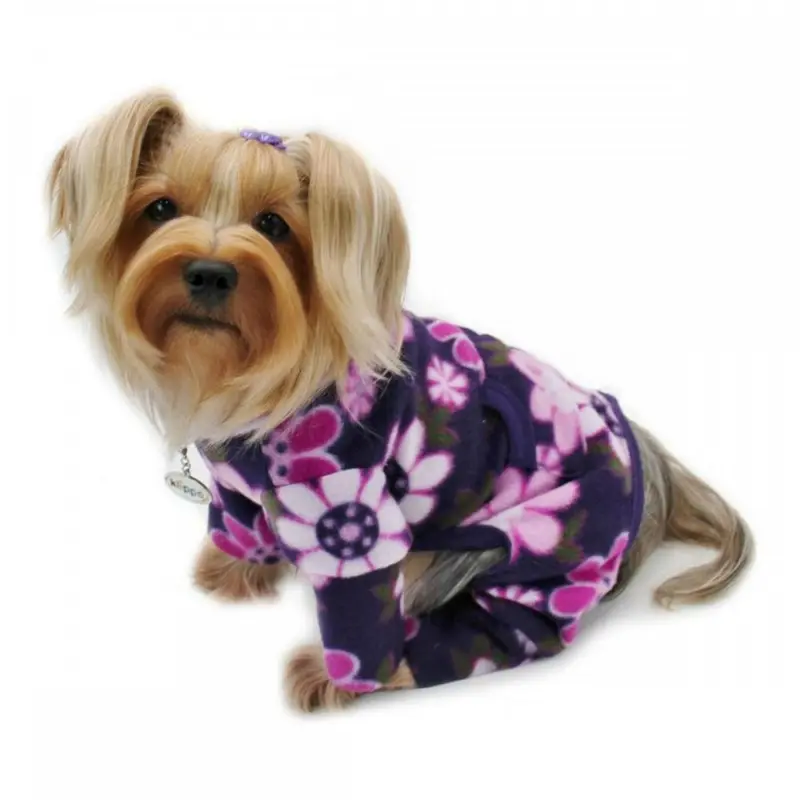 Klippo Midnight Garden Turtleneck Fleece Dog Pajamas X-Small - Out of Stock!