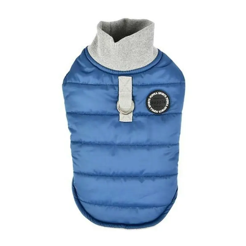 Wagner Quilted Dog Coat by Puppia - Blue Small