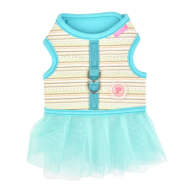 Joie Flirt Dog Harness Dress by Pinkaholic - Aqua Medium