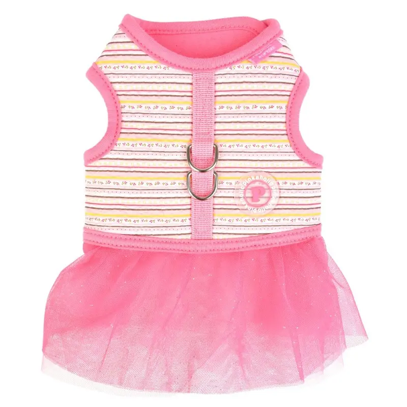 Joie Flirt Dog Harness Dress by Pinkaholic - Pink Small