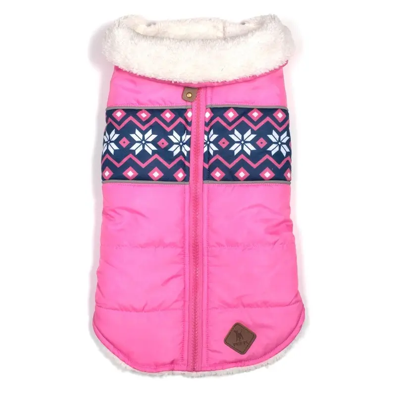 Worthy Dog Aspen Puffer Dog Jacket - Pink X-Small - Out of Stock!