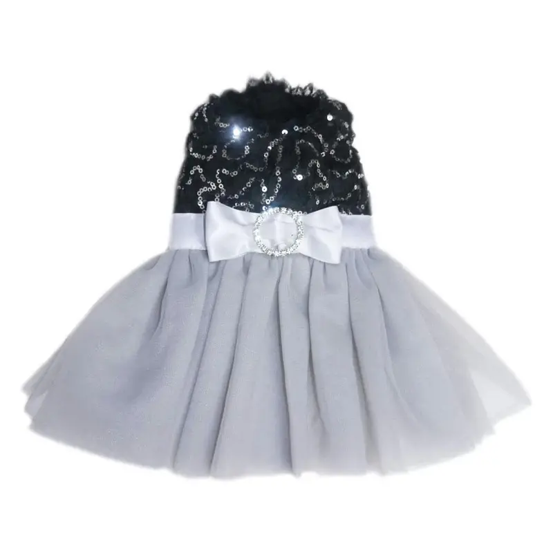 Pooch Outfitters Camilla Party Dog Dress - Black X-Small