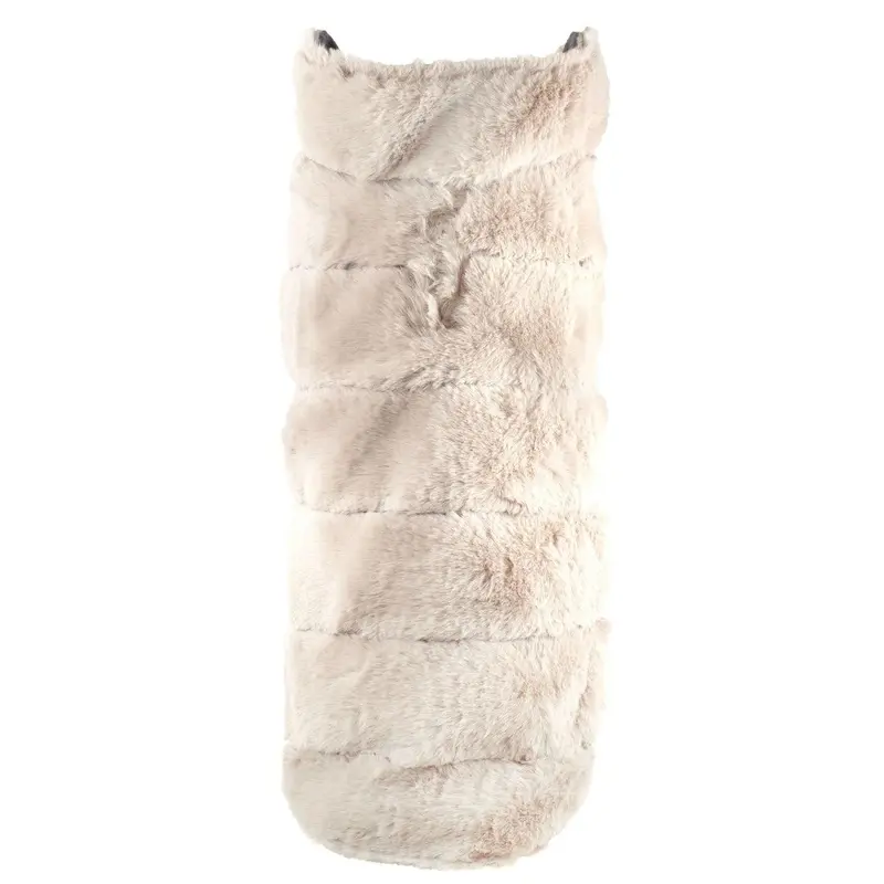 Worthy Dog Fur Dog Coat - Beige X-Small