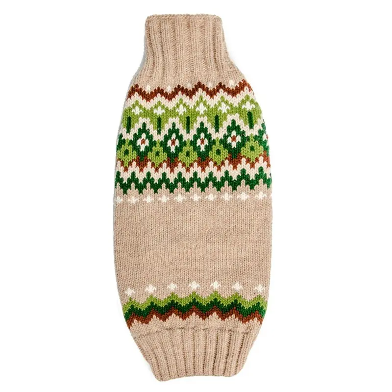 Chilly Dog Handmade Fair Isle Ragg Wool Dog Sweater XX-Small - Coming Soon!