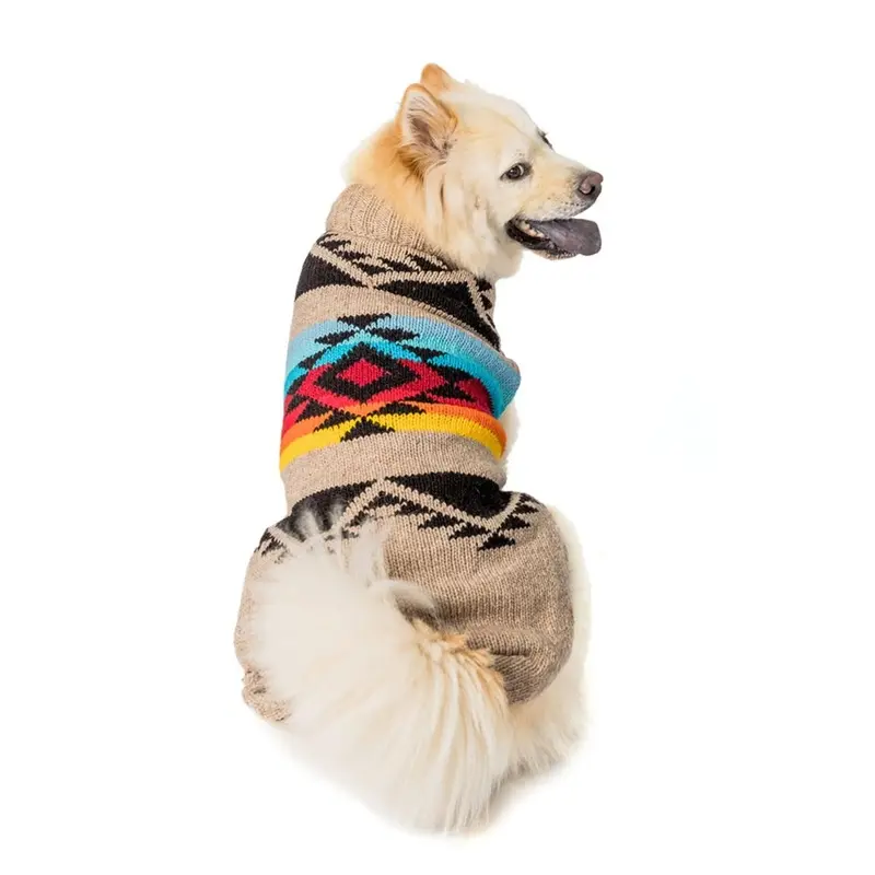 Chilly Dog Handmade Painted Desert Wool Dog Sweater XX-Small - Coming Soon!