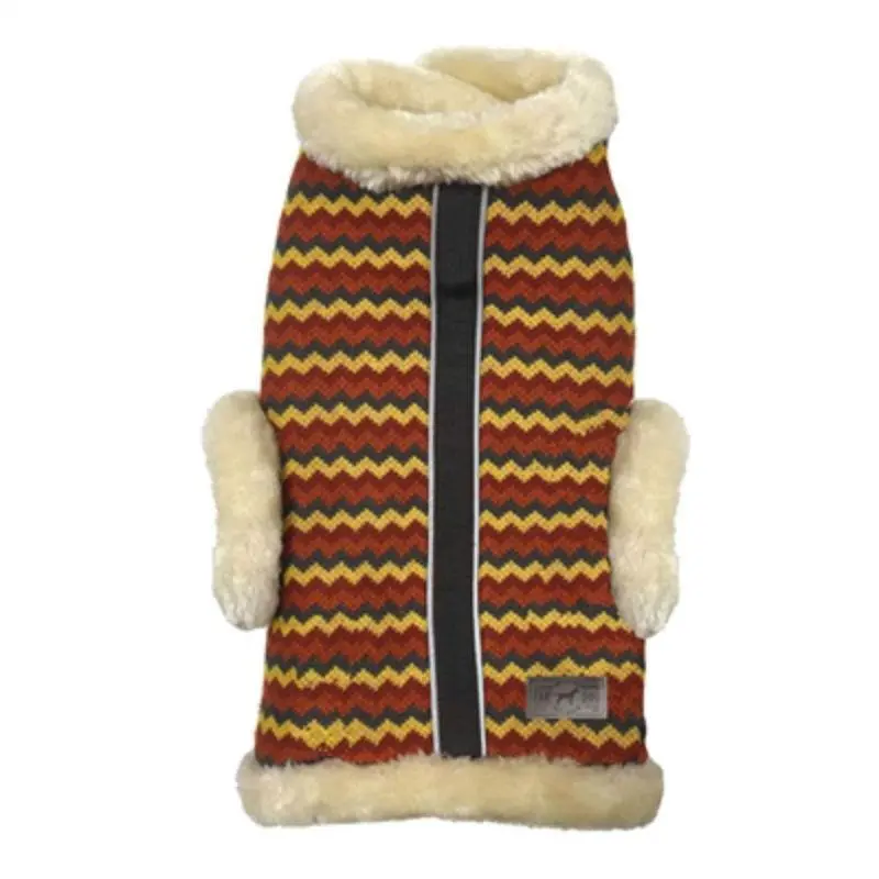 fabdog Mammoth Lodge Shearling Dog Jacket Size 16