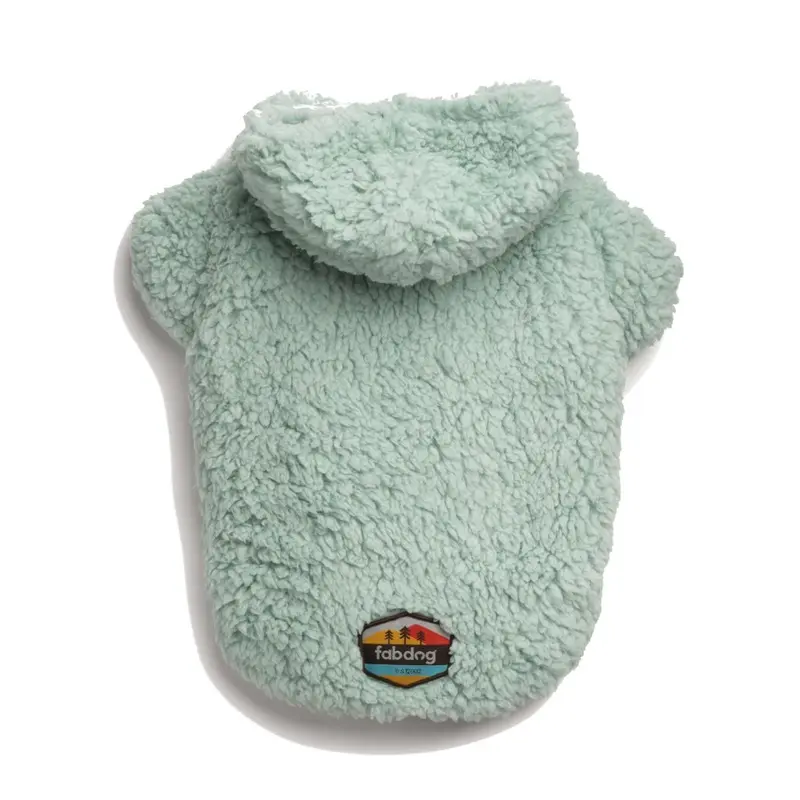 fabdog Sherpa Dog Hoodie - Seafoam Size 8 - Out of Stock!